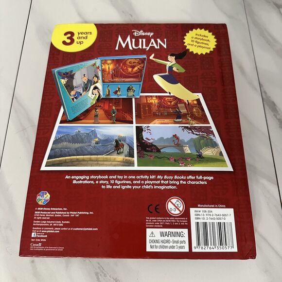 Disney Mulan My Busy Books Playset Figurines Playmat Set 2020 - Picture 4 of 6